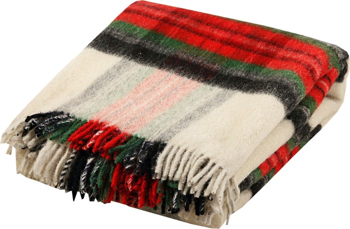 Koc Tkany Frędzle - Szkot - Wooltex.pl