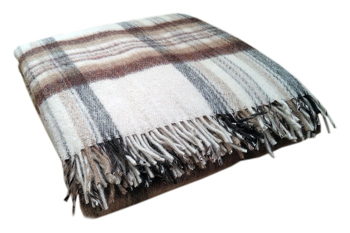 Koc Tkany Frędzle - Gracja - Wooltex.pl