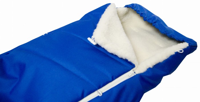 Śpiwór Wełniany Dziecięcy - Niebieski - Wooltex.pl