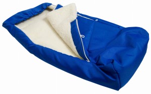 Śpiwór Wełniany Dziecięcy - Niebieski - Wooltex.pl