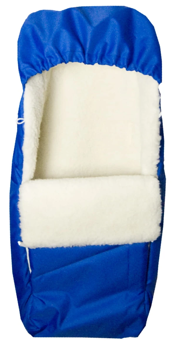 Śpiwór Wełniany Dziecięcy - Niebieski - Wooltex.pl