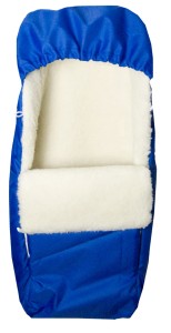 Śpiwór Wełniany Dziecięcy - Niebieski - Wooltex.pl