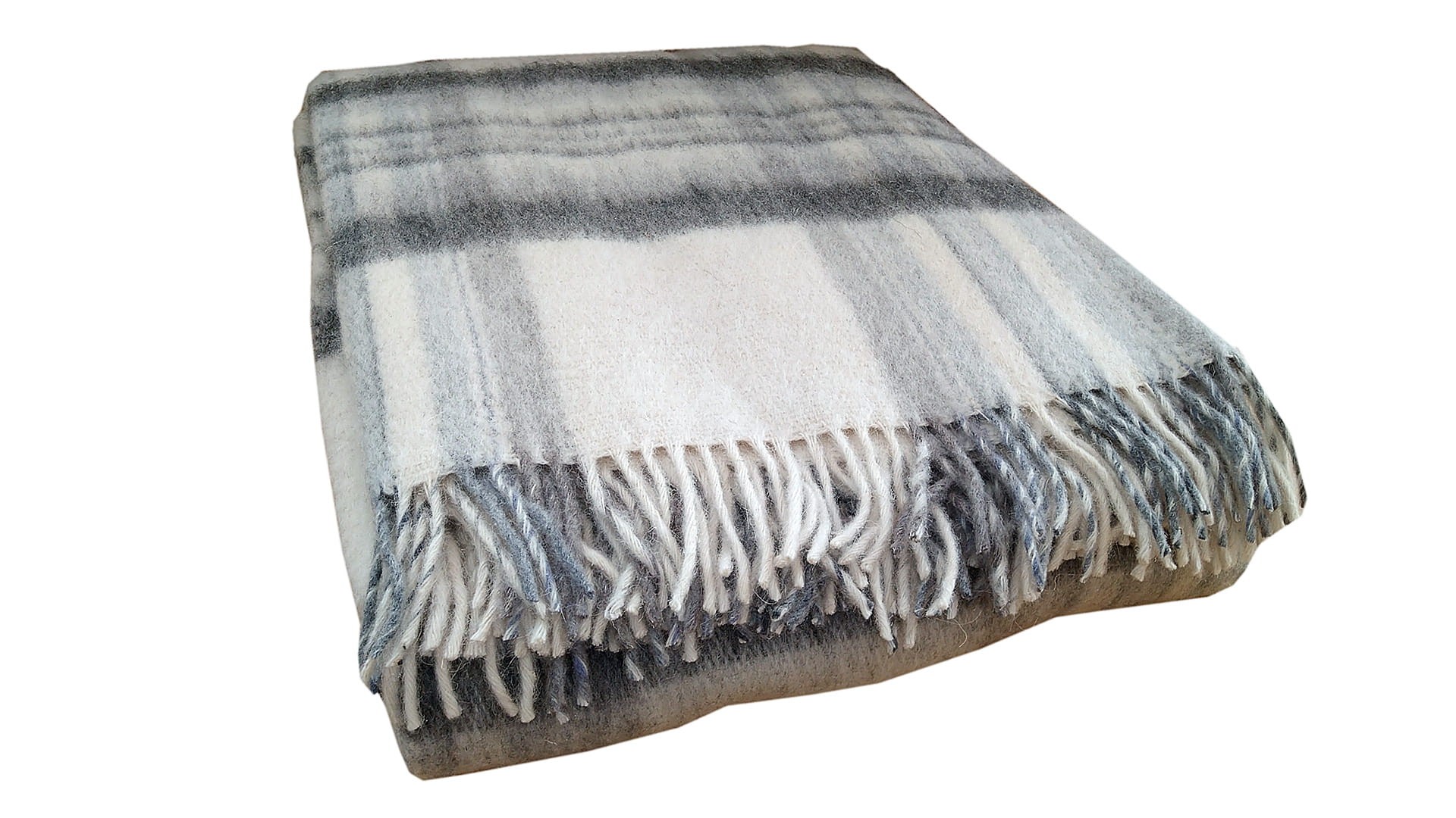 Koc Tkany Frędzle - Wiola - Wooltex.pl