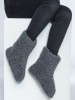 Bambosze Wełniane Eskimo - Grafit - Wooltex.pl