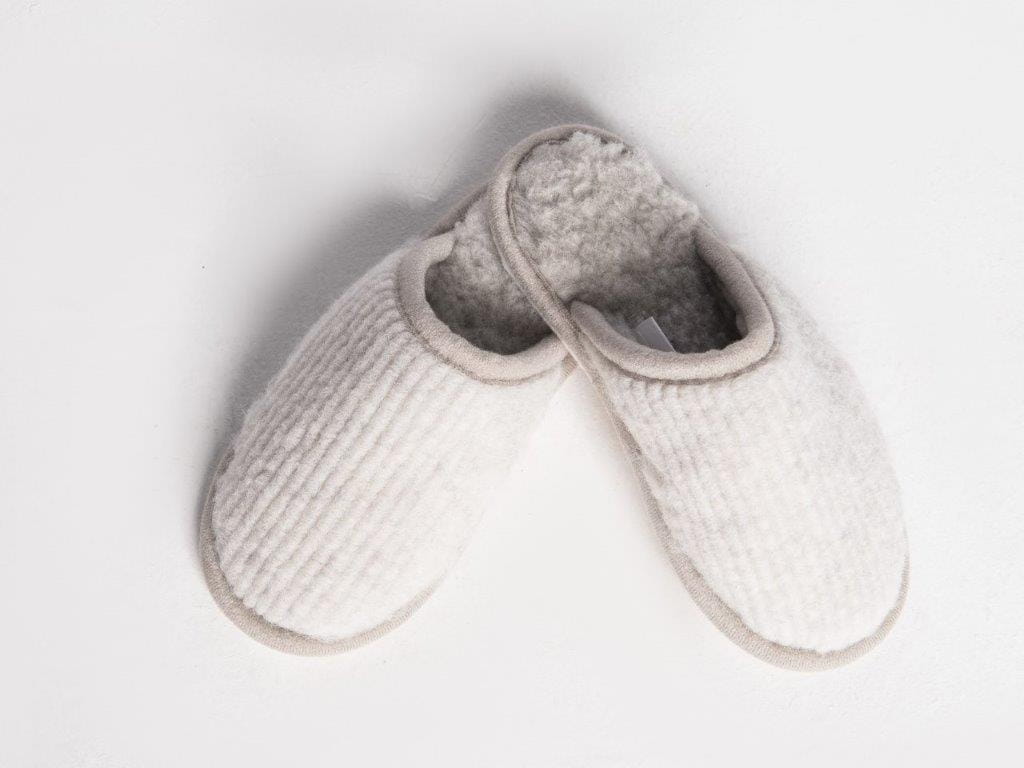 Kapcie Relax III - Popielaty 2 - Wooltex.pl