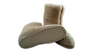 Bambosze Wełniane na Zamek - Podeszwa - Wooltex.pl