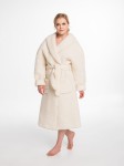 Szlafrok Wełniany Ecru Wooltex