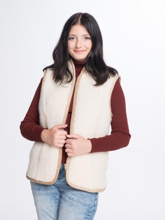 Kamizelka Wełniana Basia - Iza- Wooltex.pl