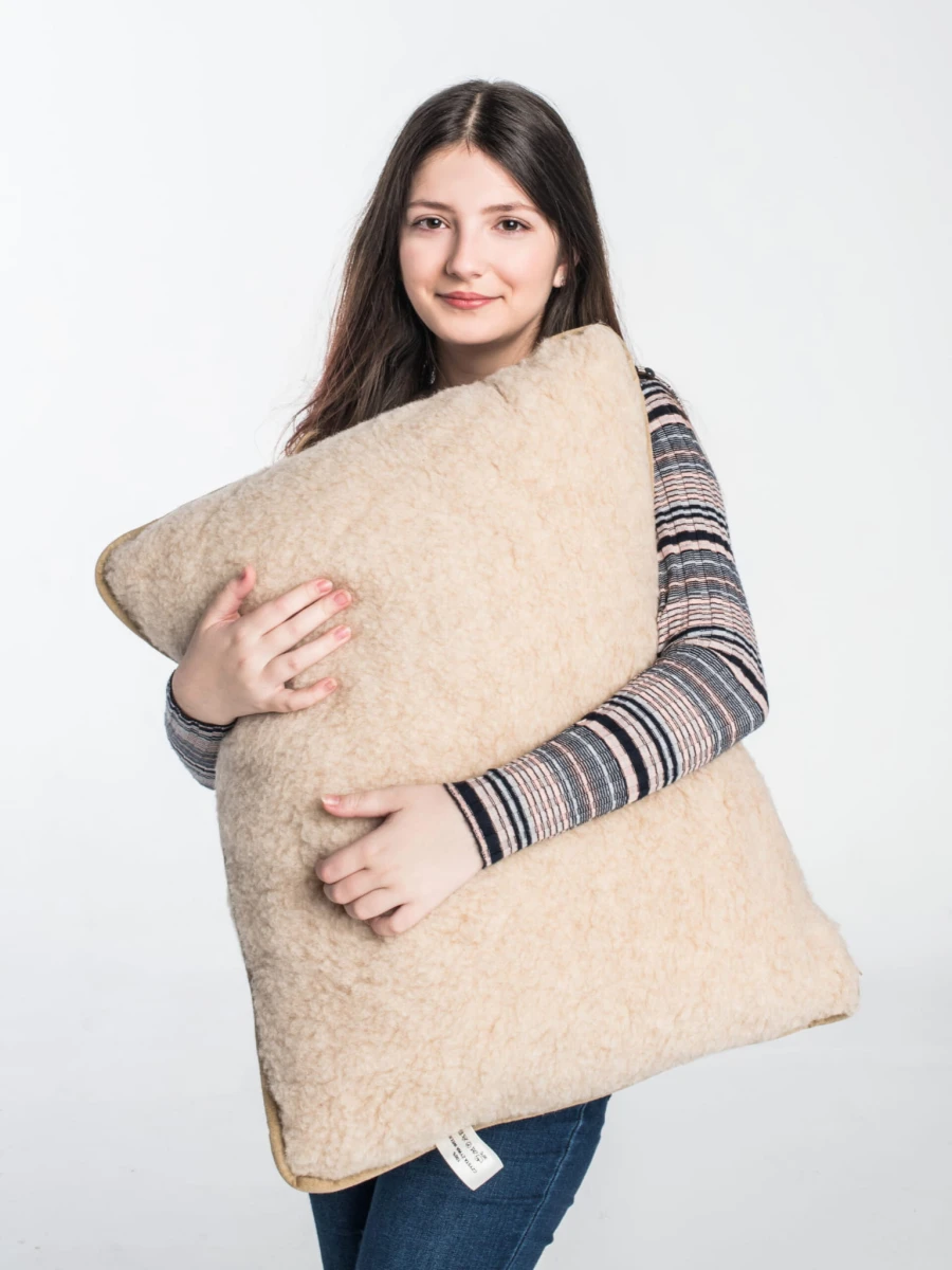 Poduszka Wełniana - Beżowy - Wooltex.pl