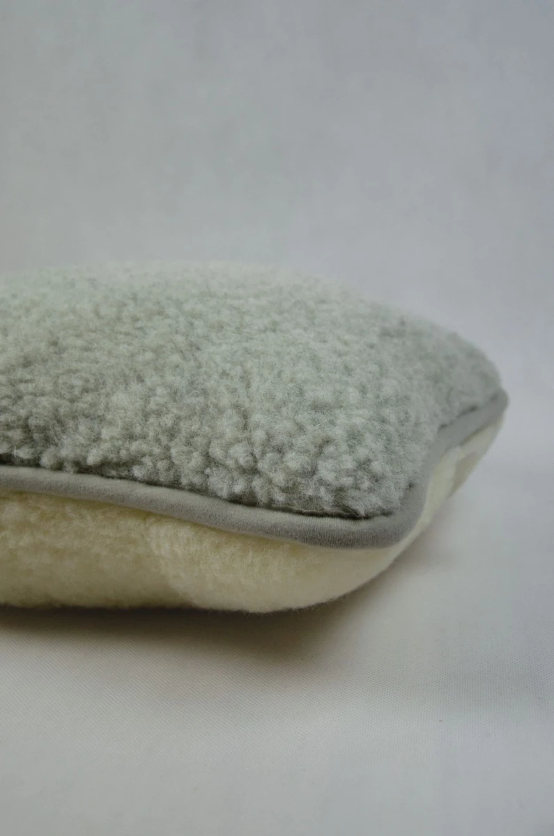 Poduszka Wełniana na oparcie - Popiel - Wooltex.pl