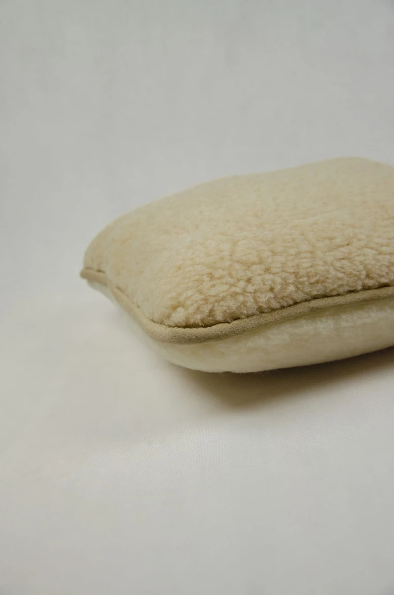 Poduszka Wełniana na oparcie - Beż - Wooltex.pl