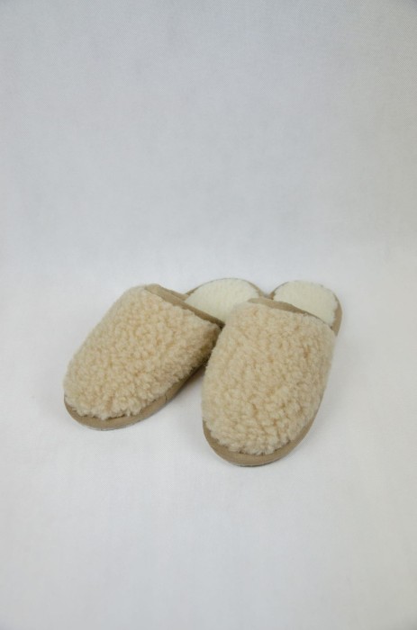 Kapcie Janosik - Beżowy - Wooltex.pl