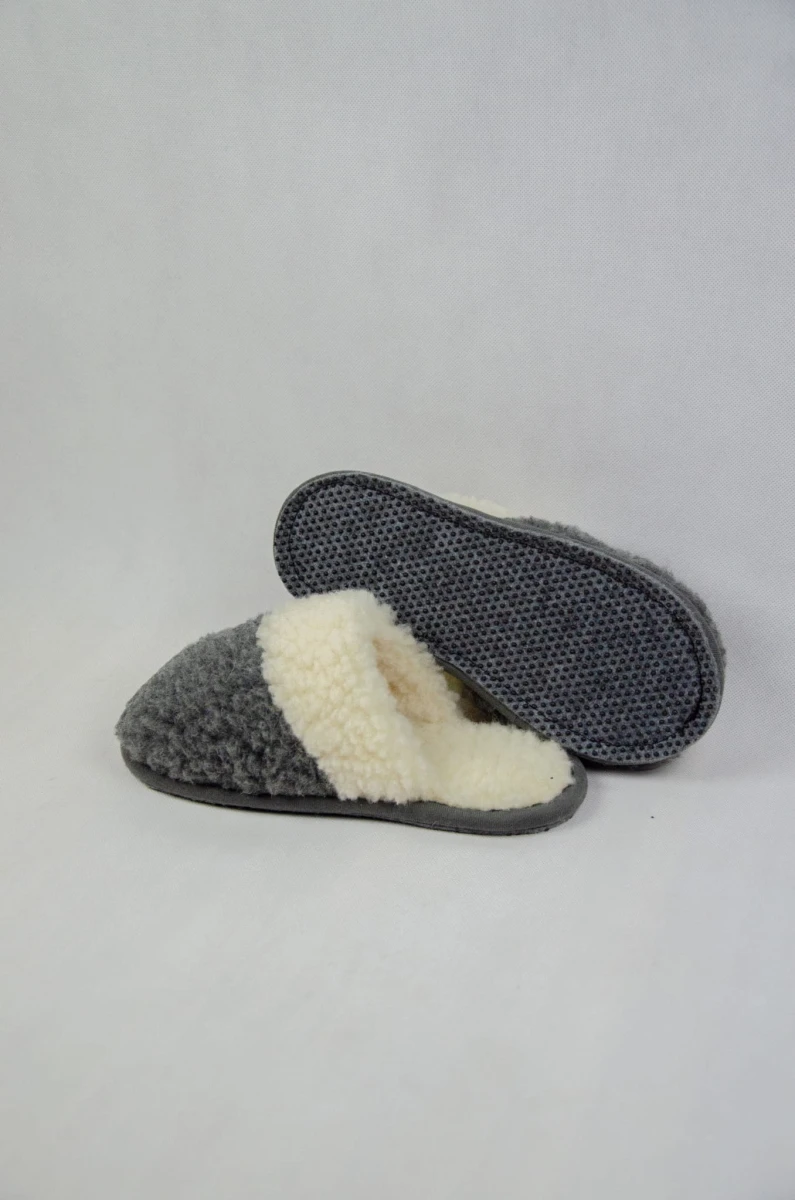 Kapcie Janosik II - Grafitowe - Wooltex.pl