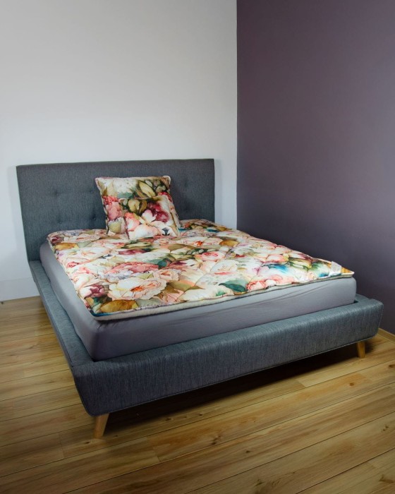 Kołdra Wełniana Premium - Kwiaty - Wooltex.pl