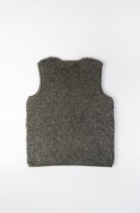 Kamizelka Wełniana Dziecięca - Grafitowy - Wooltex.pl