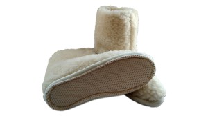Bambosze Wełniane na Zamek - Podeszwa - Wooltex.pl