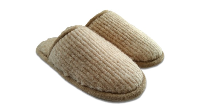 Kapcie Relax III - Beżowy 2 - Wooltex.pl