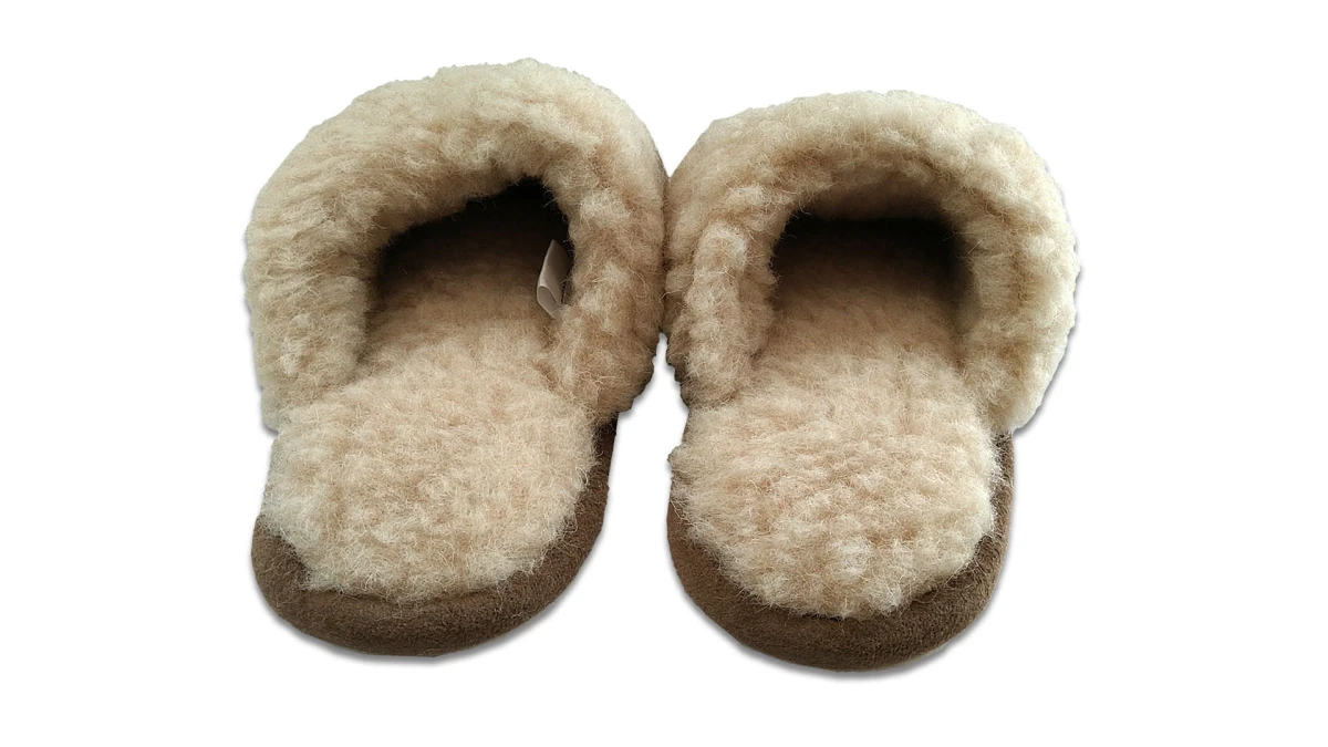 Kapcie Relax II - Brązowy 2 - Wooltex.pl