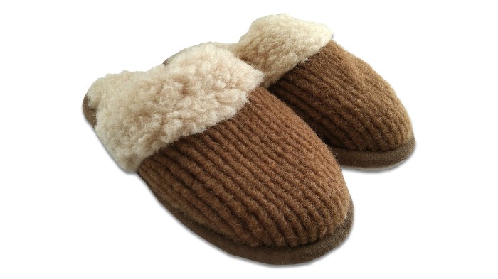 Kapcie Relax II - Brązowy 2 - Wooltex.pl
